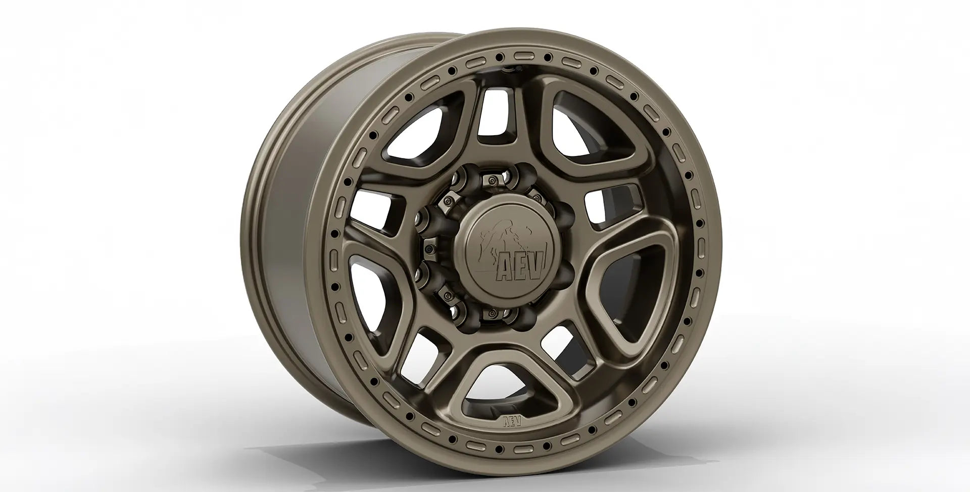 Bronze alloy wheel on a white background | Bronze Finish