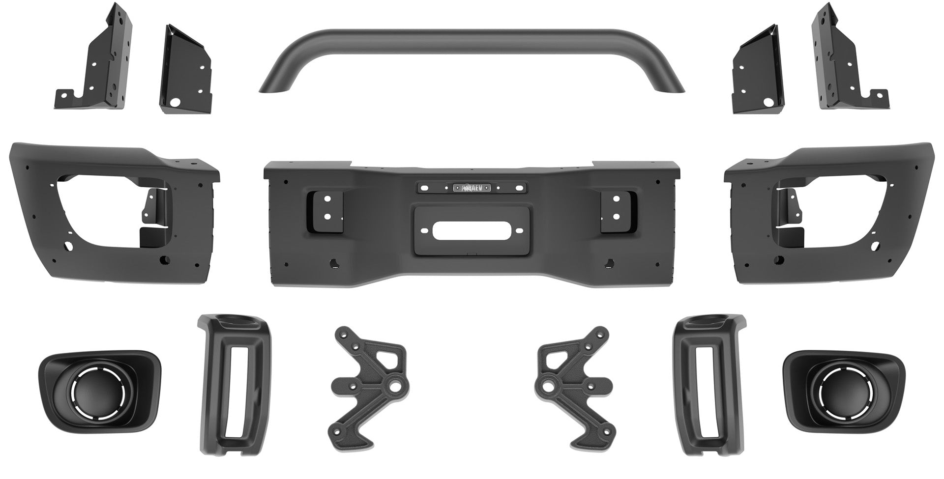 Set of car interior components on a white background | Vision-X Driving Light / No Fog Light Option