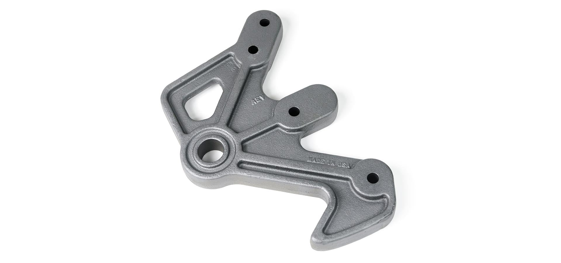 Metal mechanical component on a white background | Frame Mounted Recovery Point