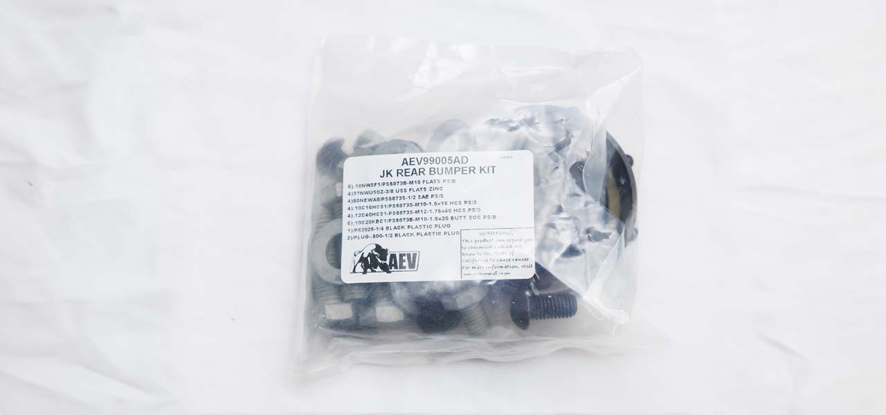 Rear Bumper Hardware Kit