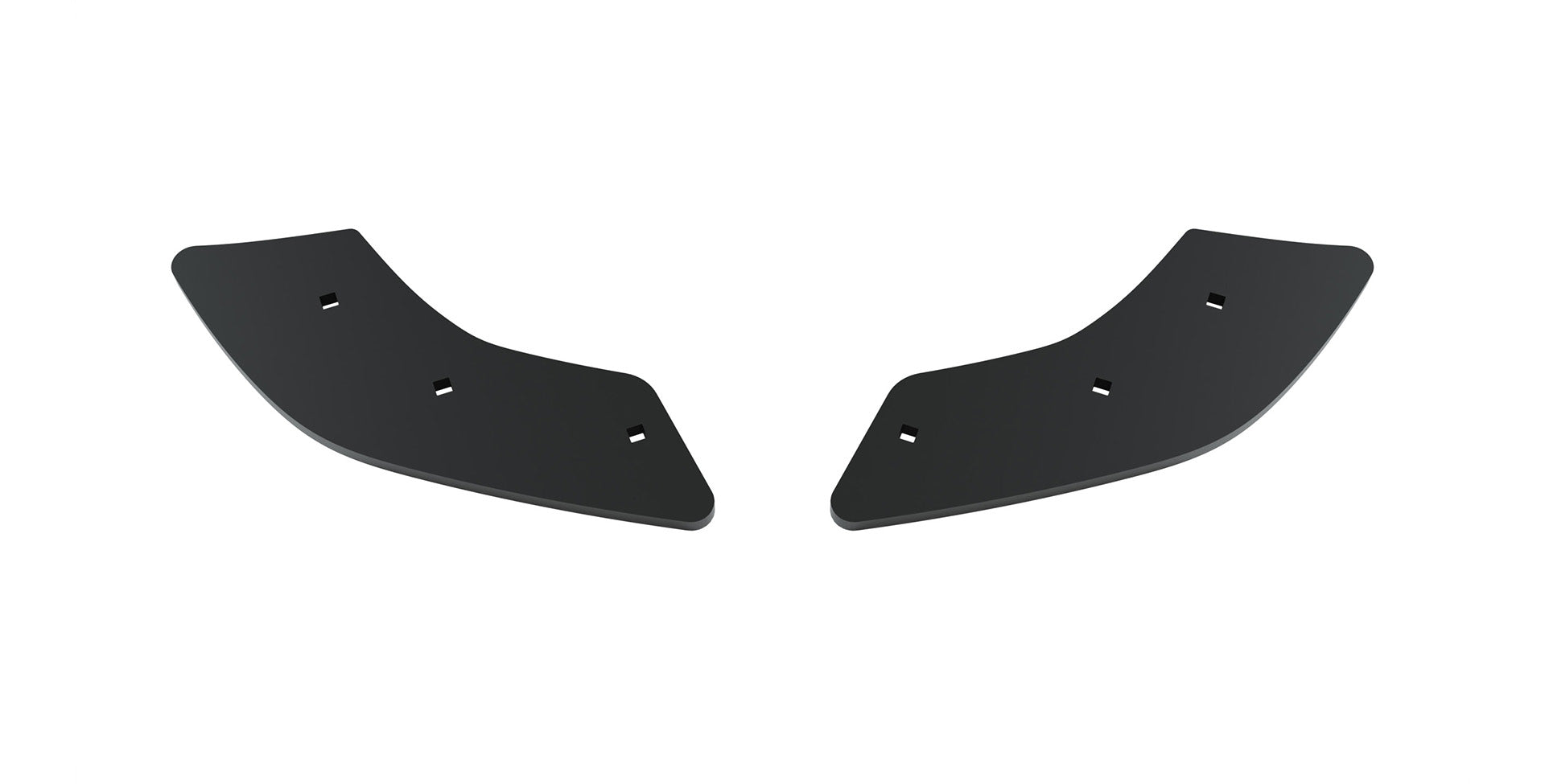Two metal skid plates on a white background | Short Option for 40" Tires