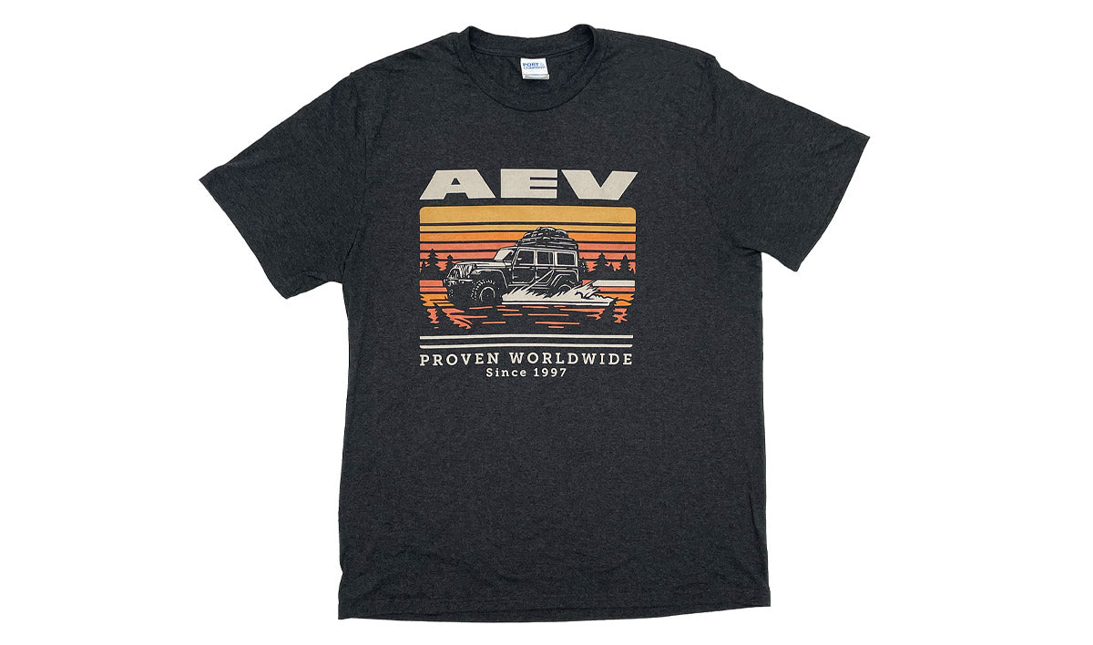 AEV Retro Wrangler Charcoal Grey T-Shirt