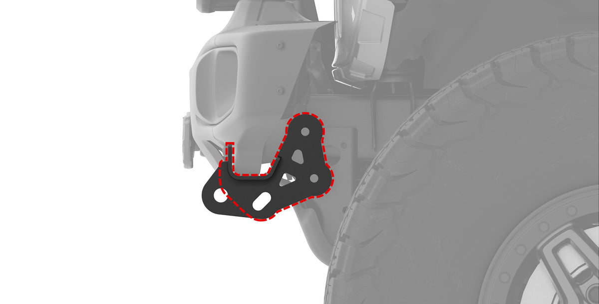 AEV Flat Tow Recovery Points for EX/RX Front Bumper