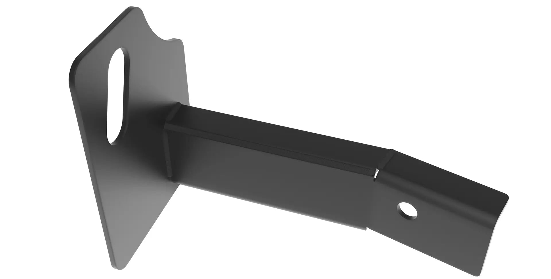 Black metal bracket on a white background | AEV Relocation Bracket