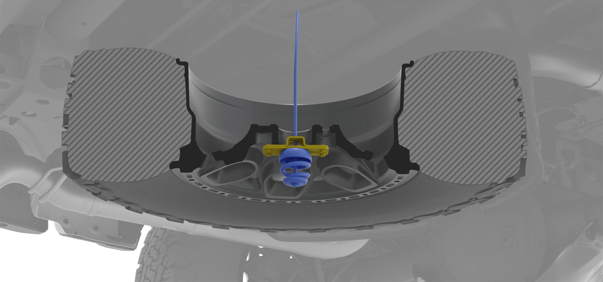 AEV Spare Tire Adapter Kit for AEV Wheels for 2019+ Chevrolet Silverado 1500 and GMC Sierra 1500