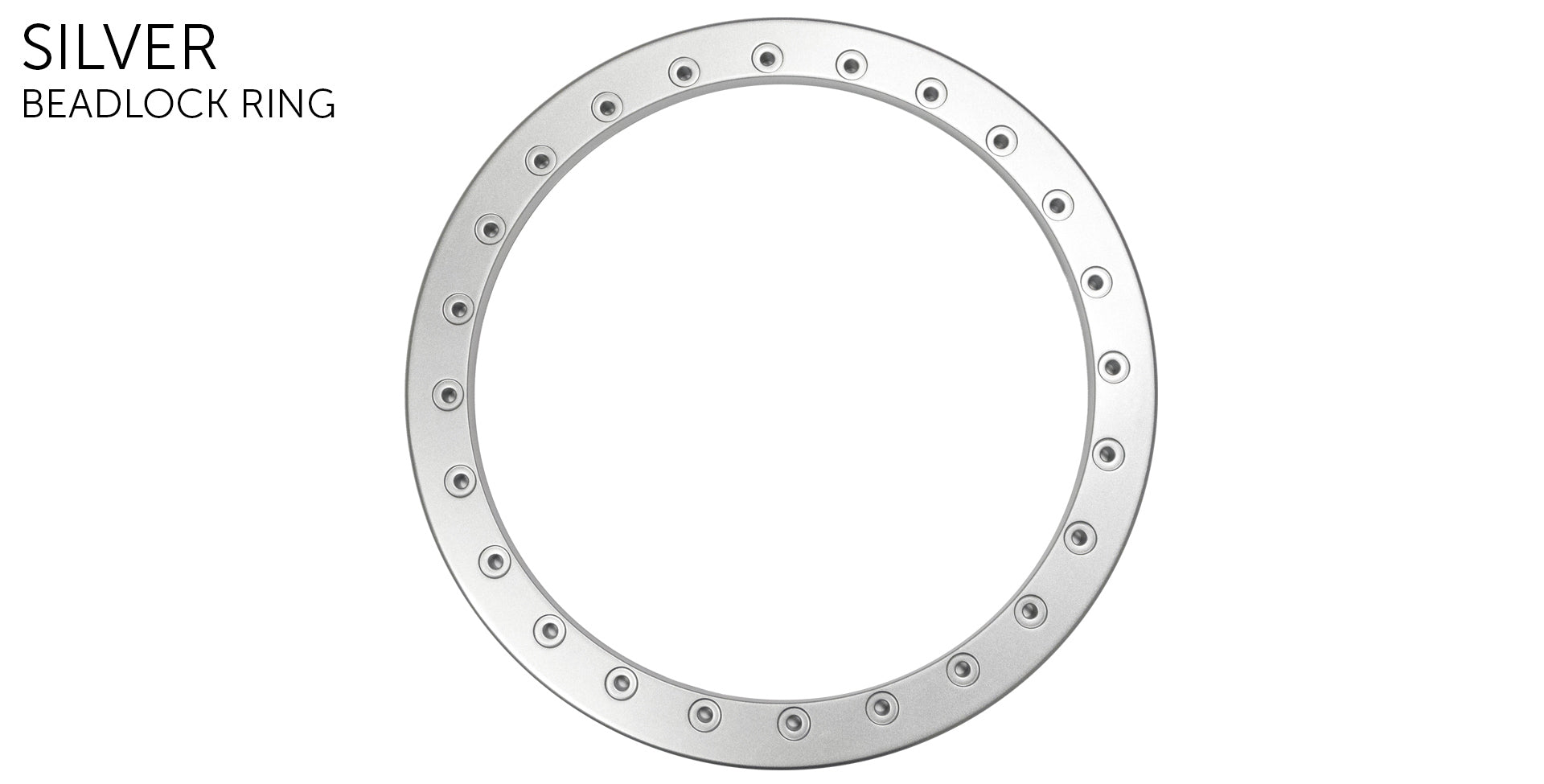 Silver Beadlock Ring