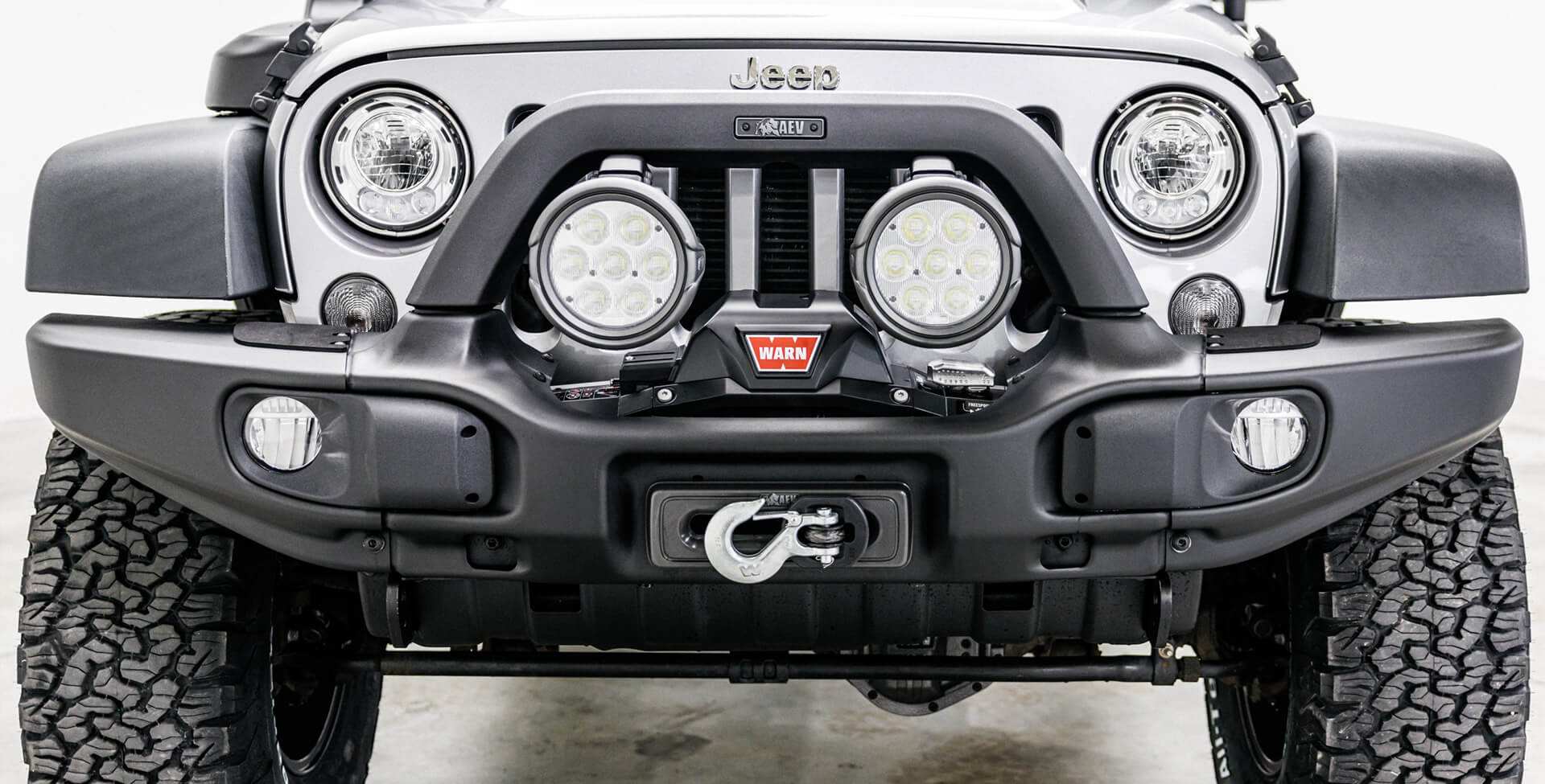 AEV EX/RX Front Bumper for 2007–2018 Jeep JK Wrangler