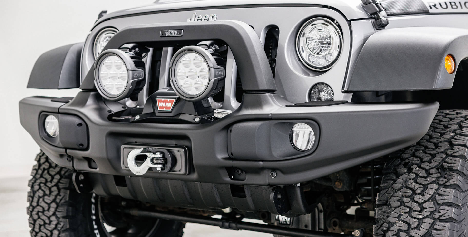 AEV EX/RX Front Bumper for 2007–2018 Jeep JK Wrangler