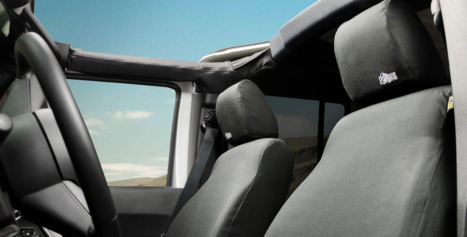 Jeep Wrangler JK CORDURA® Rear Seat Covers | AEV