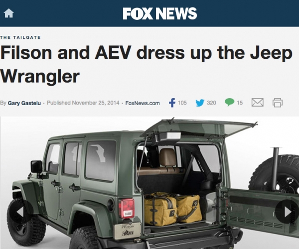 Filson and AEV - Fox News - American Expedition Vehicles - AEV