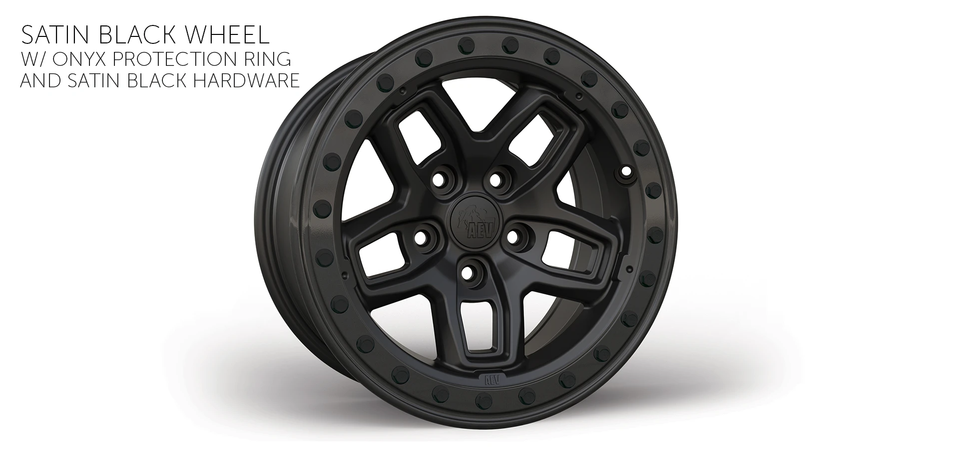 AEV Borah DualSport Wheel, Satin Black Wheel