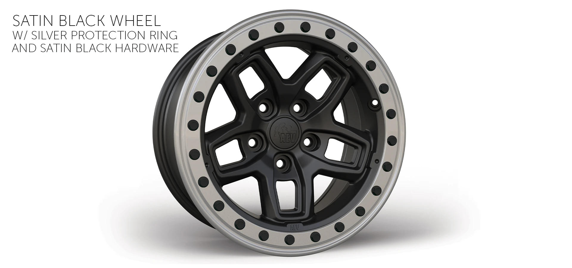 AEV Borah DualSport Wheel, Satin Black Wheel