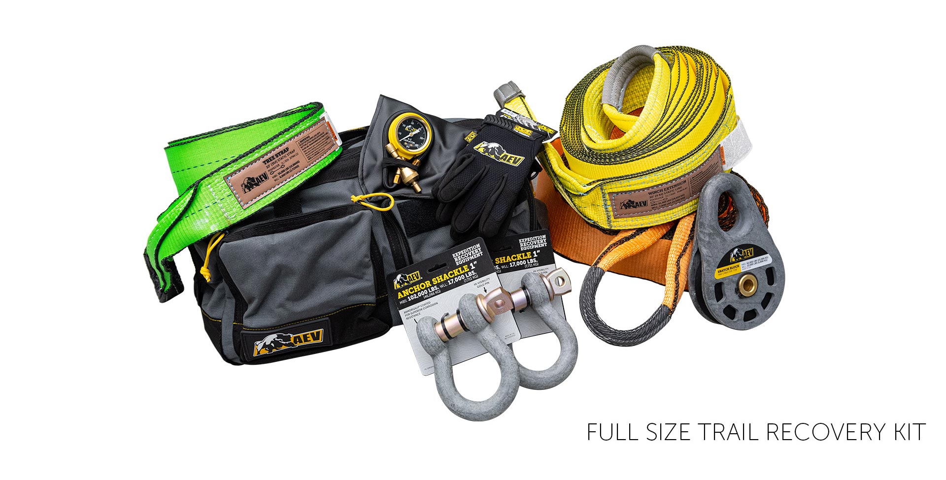 Full-Size Jeep Trail Recovery Gear Kits