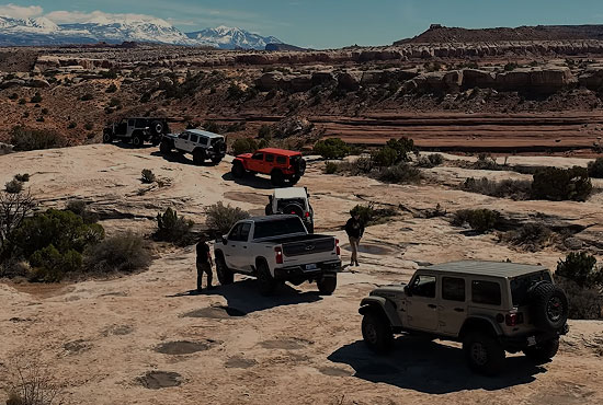 AEV on the trail in Moab, Utah