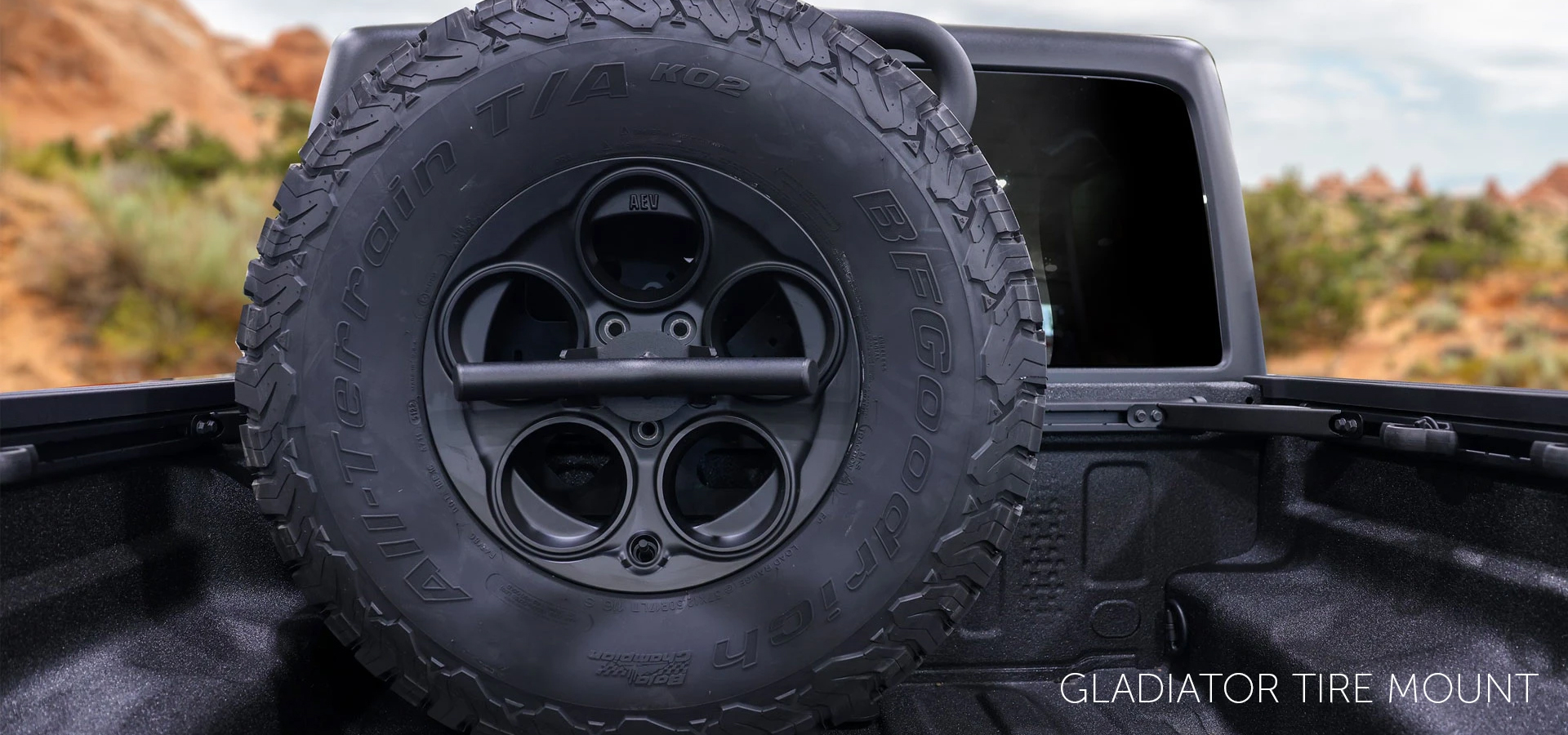 AEV Vertical Tire Mount for 2019+ Jeep Gladiator 5